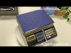 30 กิโลกรัม 1 กรัม น้ําหนักดิจิตอลกับจอ LCD Backlight