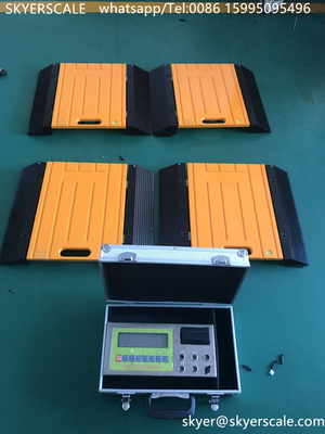 คุณภาพ  Wireless Portable Weighing Scale For Trucks 30 Ton Vehicle Weighing Pads โรงงาน