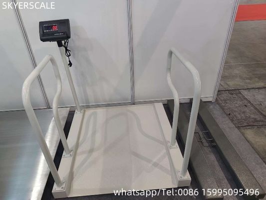 คุณภาพ  Medical Wheelchair Scale Hospital Dialysis Room Rehabilitation Room Weight Scale With Optional RS232 Bluetooth โรงงาน
