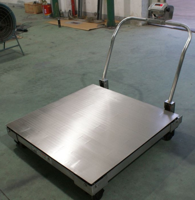 1x1m 1ton Platform Floor Scale เครื่องชั่งน้ำหนักดิจิตอลพร้อมล้อ XK3190-A12E Indicator