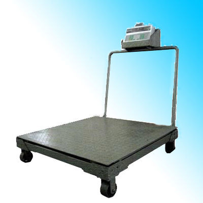 1x1m 1ton Platform Floor Scale เครื่องชั่งน้ำหนักดิจิตอลพร้อมล้อ XK3190-A12E Indicator