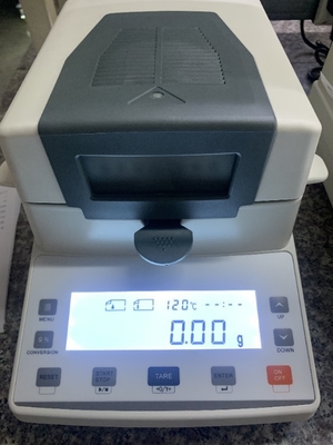 110g/0.001g เครื่องวัดความชื้นแบบฮาโลเจนหน้าจอสัมผัส