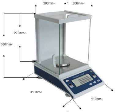 ดิจิตอล 0.0001g 200g เครื่องชั่งน้ำหนักดิจิตอลสำหรับห้องปฏิบัติการ