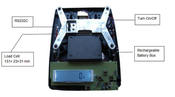 White Backlight LCD แสดงผลการชั่งน้ำหนักดิจิตอลสำหรับห้องปฏิบัติการ