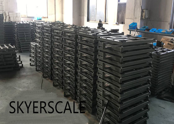 เครื่องชั่งแบบแท่นชั่งไฟฟ้าขนาด 600x450 มม. 300 กก. พร้อมไฟ LED