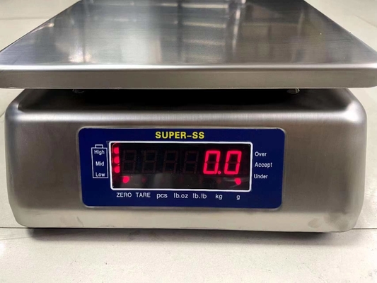 30กิโลกรัม Super ss อิเล็กทรอนิกส์ดิจิตอล กันน้ํา IP68 น้ําหนัก Scale สแตนเลส ดิจิตอล Weighing Table Bench Scale