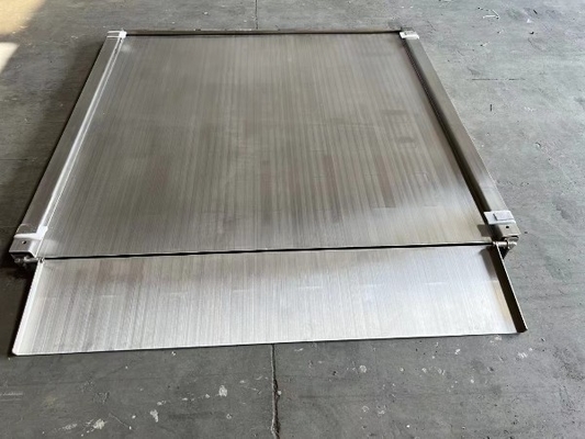 กระบวนการบดทราย 304 สแตนเลส ปรับแต่งได้ 1.2x1.2m 3ตัน Platform Floor Scale