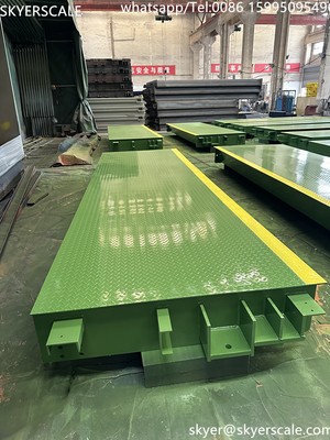 80 ตัน 3x18m Weighbridge Scale Vehicles การวัดน้ําหนักอย่างแม่นยํา