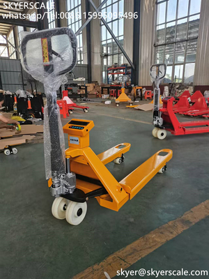 3000kg น้ําหนัก มือ ไฮดรอลิกมือ Pallet รถบรรทุกกับสกะ