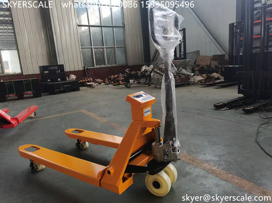 3000kg น้ําหนัก มือ ไฮดรอลิกมือ Pallet รถบรรทุกกับสกะ