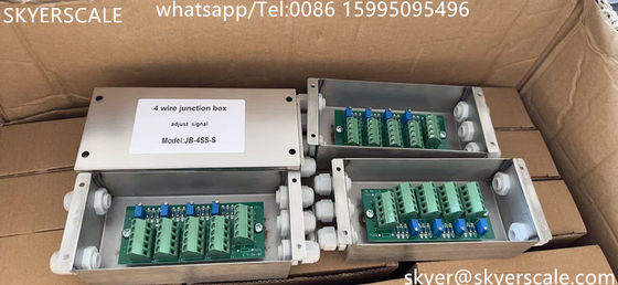 สแตนเลส 4 ทาง Load Cell กล่องการรวมดิจิตอล