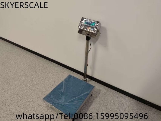 40x50cm 150kg Weighing Platform Scale Stainless Steel With Green LED Waterproof Indicator ขนาดของพื้นที่ชั่งเป็น 40x50cm 150kg ขนาดของพื้นที่ชั่งเป็น 150kg