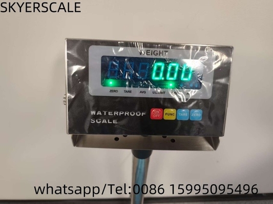 40x50cm 150kg Weighing Platform Scale Stainless Steel With Green LED Waterproof Indicator ขนาดของพื้นที่ชั่งเป็น 40x50cm 150kg ขนาดของพื้นที่ชั่งเป็น 150kg