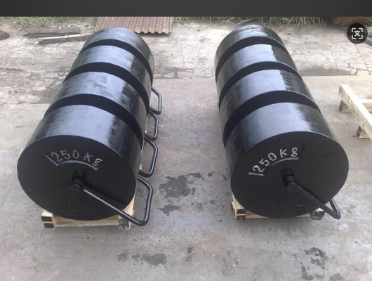 OIML มาตรฐาน Stackable 250kg M1 น้ําหนักการทดสอบ