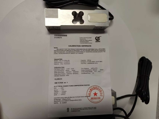 Zemic Brand Load Cell Sensor L6E-100kg สําหรับตารางน้ําหนัก 30x30cm -50kg