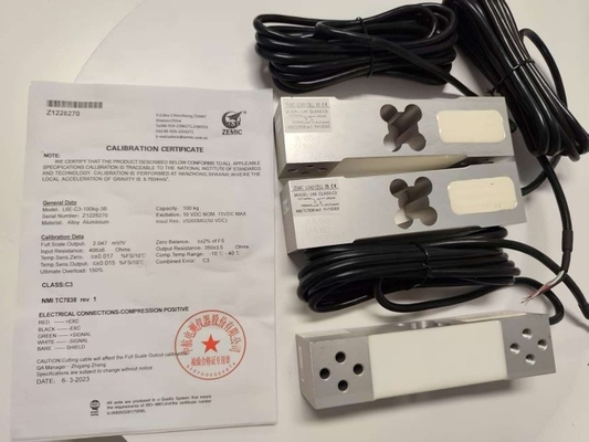 Zemic Brand Load Cell Sensor L6E-100kg สําหรับตารางน้ําหนัก 30x30cm -50kg