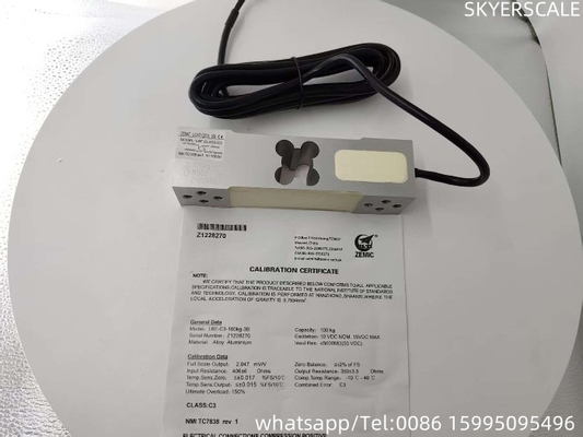 ใบรับรอง Zemic L6E 100kg OIML สําหรับชั่งดิจิตอล