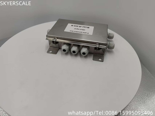 สแตนเลส 8 เส้นปรับสัญญาณรวมกล่องเชื่อมต่อ 8pcs โซลล์ภาระสําหรับรถบรรทุก