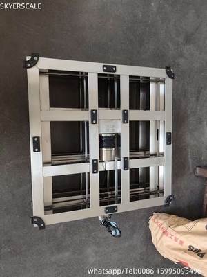 304 สแตนเลส เบนจ์สเกาล์ 600x600mm 600kg สเกาล์แพลตฟอร์มอิเล็กทรอนิกส์ดิจิตอล