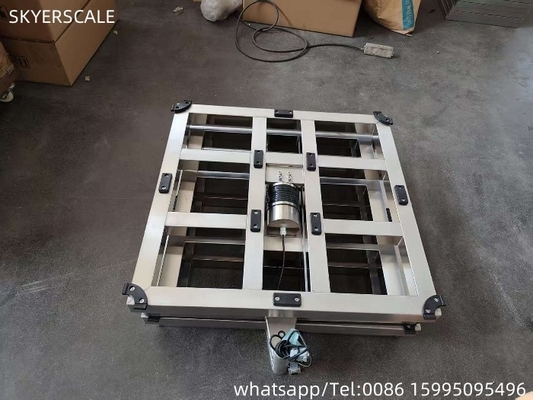 304 สแตนเลส 500x500mm 500kg เฟรมปริมาณปลาดิจิตอลด้วยแพลตฟอร์ม