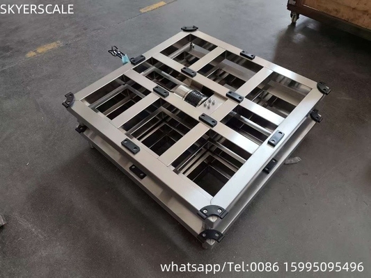 304 สแตนเลส 500x500mm 500kg เฟรมปริมาณปลาดิจิตอลด้วยแพลตฟอร์ม