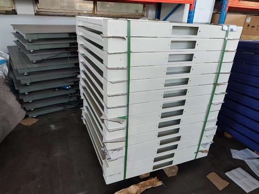 0.9x1.5m 2t Platform Scale Carbon Steel อิเล็กทรอนิกส์ Weighing Scales Digital Floor Scale อุตสาหกรรม