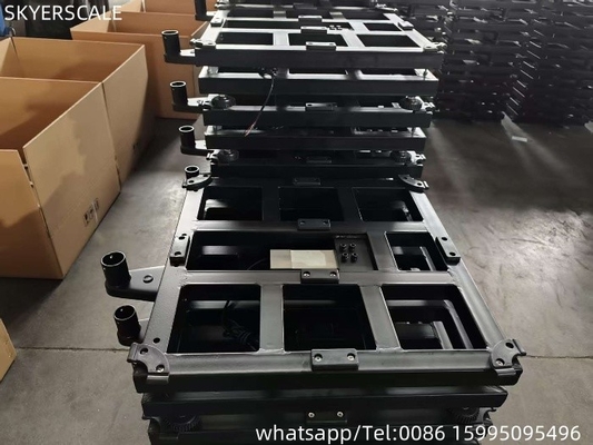 เหล็กเบา 450x450mm 500kg น้ําหนักเบนจ์ Scale With Zemic L6G 600kg Load Cell