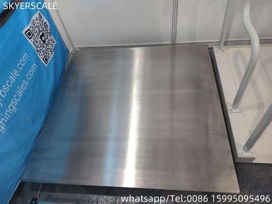 งานหนัก อิเล็กทรอนิกส์ 304 เต็มสแตนเลส โพลตฟอร์มพื้นขนาด 1.2x1.2m 3 ตัน