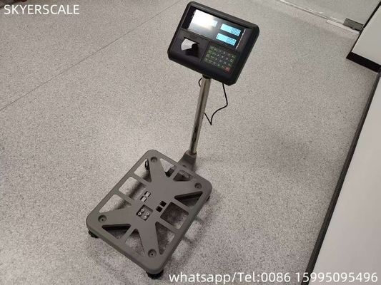 เครื่องชั่งน้ำหนักแบบตั้งพื้น แพลตฟอร์มอะลูมิเนียม ขนาด 500x400 มม. พิกัด 150 กก.