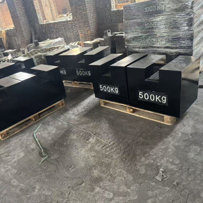 คุณภาพสูง 500KG 1000KG 2000KG สี่เหลี่ยม แบนเหล็กอัดน้ําหนักสีดํา M1 Class ราคาถูก