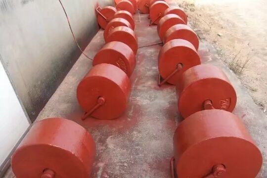 เหล็กหล่อน้ำหนัก 20 กก. 25 กก. 50 กก. 200 กก. 500 กก. 1000 กก. ชิ้นส่วนเครื่องชั่งสำหรับเครื่องชั่งแบบตั้งพื้น
