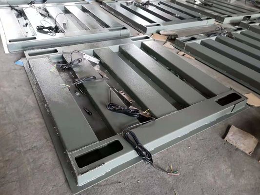 CE ติดตั้งง่ายแผ่นตรวจสอบเหล็กกล้าคาร์บอน A12 Warehouse Electronic Floor Scale