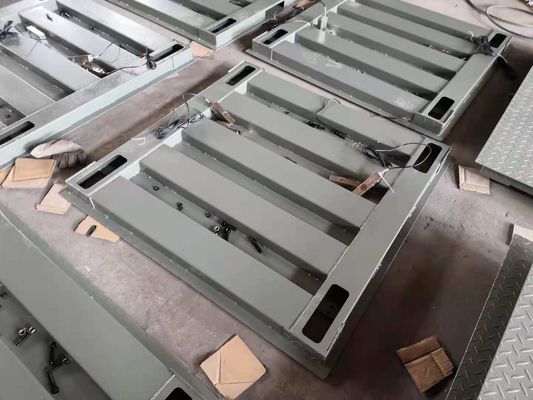 CE ติดตั้งง่ายแผ่นตรวจสอบเหล็กกล้าคาร์บอน A12 Warehouse Electronic Floor Scale