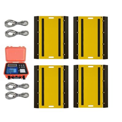 เครื่องชั่งเพลาแบบพกพา IP66 30T Weighbridge ultrathin ความแม่นยำสูง