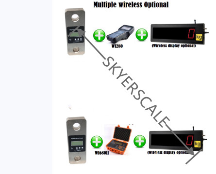 Wireless Dyna Link โหลดเซลล์ 100T Digital Crane Dynamometer